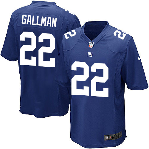 Nike Giants 22 Wayne Gallman Blue Elite Jersey