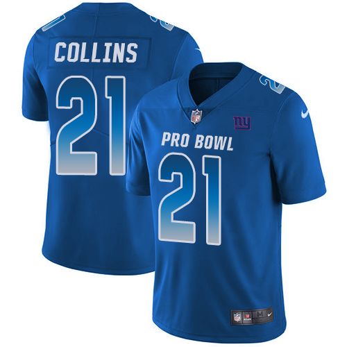 Nike NFC Giants 21 Landon Collins Royal 2018 Pro Bowl Game Jersey