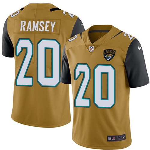 Nike Jaguars 20 Jalen Ramsey Gold Youth Vapor Untouchable Limited Player Jersey