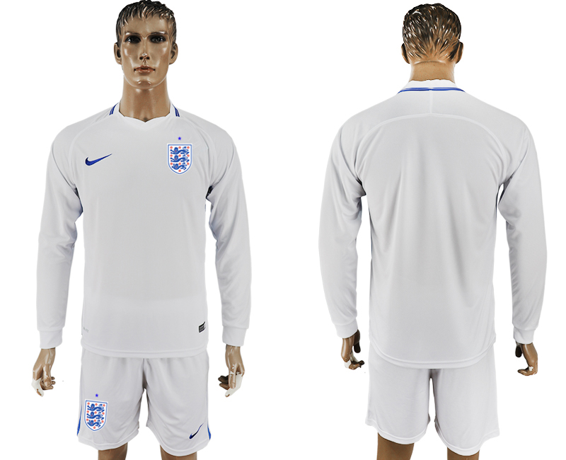 England Goalkeeper Home 2018 FIFA World Cup Long Sleeve Soccer Jersey - Click Image to Close