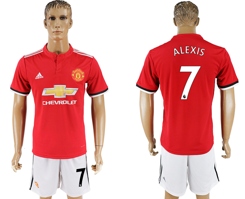 2017-18 Manchester United 7 ALEXIS Home Soccer Jersey