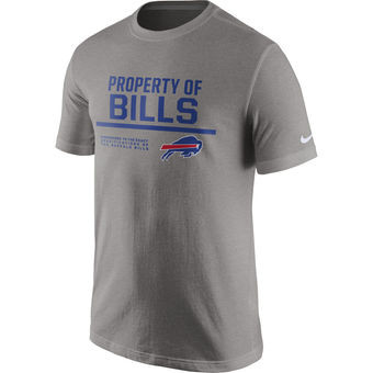Buffalo Bills Nike Property Of T Shirt Heathered Gray