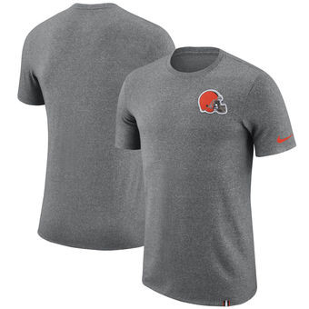 Cleveland Browns Nike Marled Patch T Shirt Heathered Gray