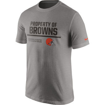 Cleveland Browns Nike Property Of T Shirt Heathered Gray