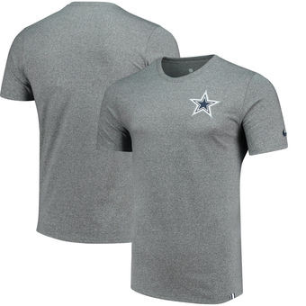 Dallas Cowboys Nike Marled Patch T Shirt Heathered Gray
