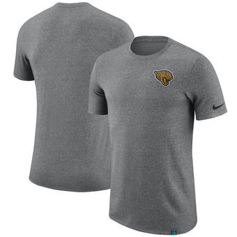 Jacksonville Jaguars Nike Marled Patch T Shirt Heathered Gray