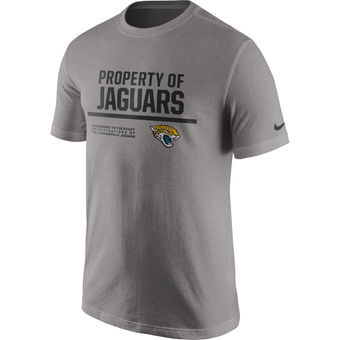 Jacksonville Jaguars Nike Property Of T Shirt Heathered Gray