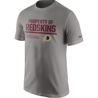 Washington Redskins Nike Property Of T Shirt Heathered Gray