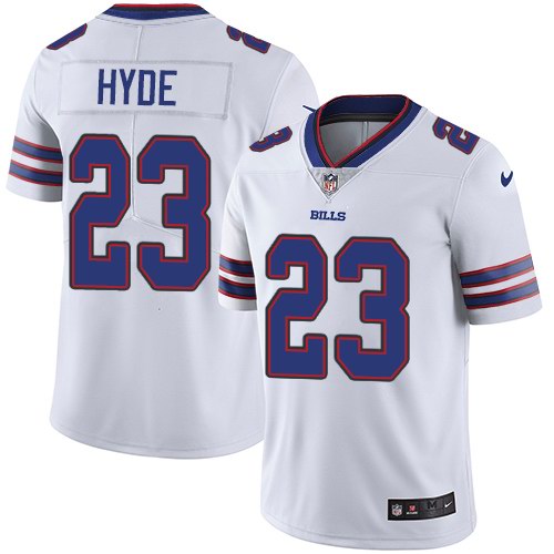 Nike Bills 23 Micah Hyde White Vapor Untouchable Limited Jersey