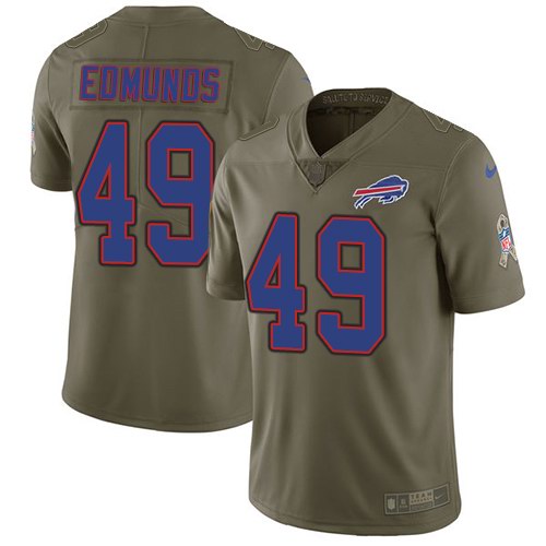 Nike Bills 49 Tremaine Edmunds Olive Salute To Service Limited Jersey