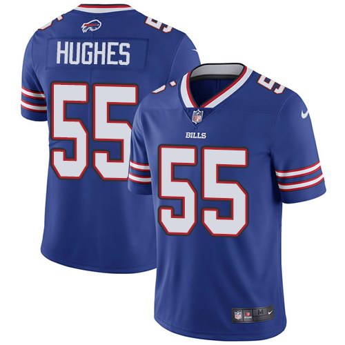 Nike Bills 55 Jerry Hughes Royal Youth Vapor Untouchable Limited Jersey