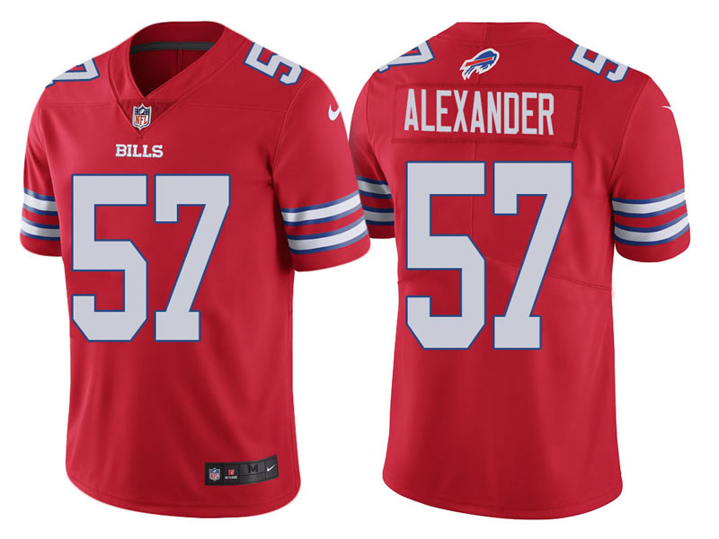 Nike Bills 57 Lorenzo Alexander Red Youth Color Rush Limited Jersey