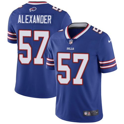 Nike Bills 57 Lorenzo Alexander Royal Youth Vapor Untouchable Limited Jersey - Click Image to Close