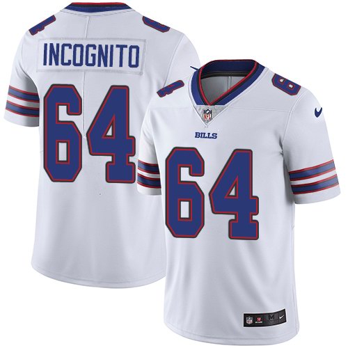 Nike Bills 64 Richie Incognito White Vapor Untouchable Limited Jersey