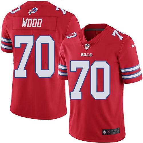 Nike Bills 70 Eric Wood Red Youth Color Rush Limited Jersey