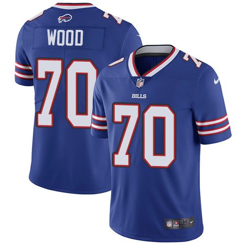 Nike Bills 70 Eric Wood Royal Youth Vapor Untouchable Limited Jersey - Click Image to Close