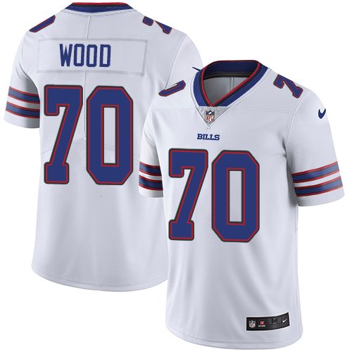 Nike Bills 70 Eric Wood White Youth Vapor Untouchable Limited Jersey