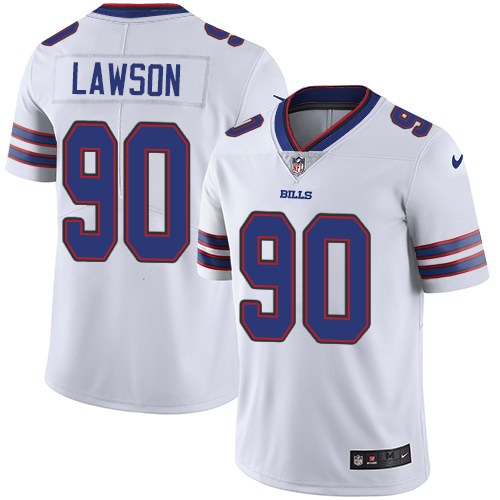 Nike Bills 90 Shaq Lawson White Vapor Untouchable Limited Jersey