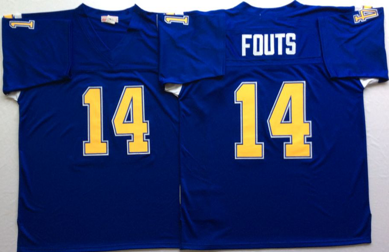 Chargers 14 Dan Fouts Blue M&N Throwback Jersey