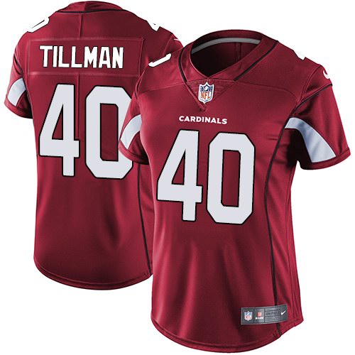 Nike Cardinals 40 Pat Tillman Red Women Vapor Untouchable Limited Jersey