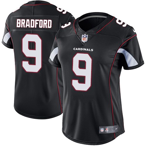 Nike Cardinals 9 Sam Bradford Black Alternate Women Vapor Untouchable Limited Jersey