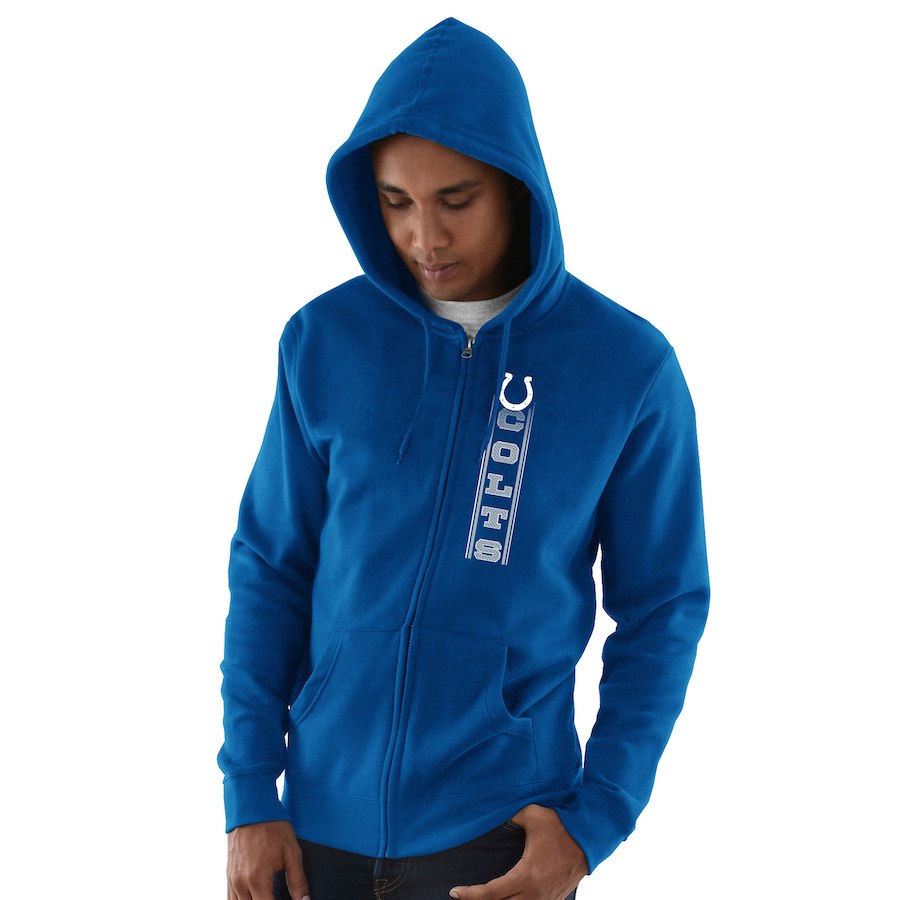 Indianapolis Colts Hook and Ladder Full Zip Hoodie Royal