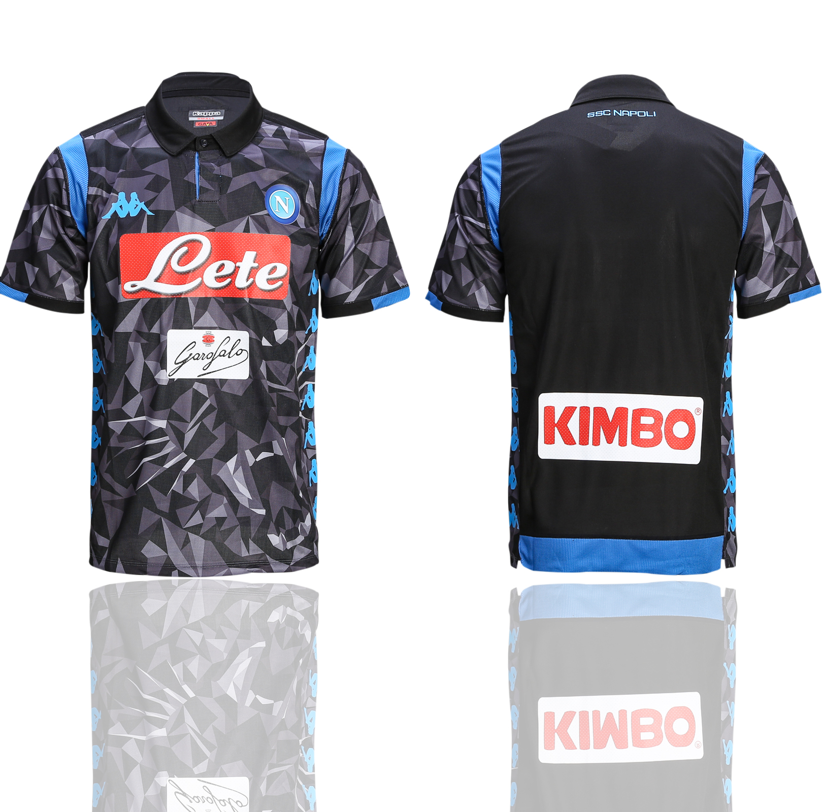 2018-19 Napoli Away Thailand Soccer Jersey - Click Image to Close