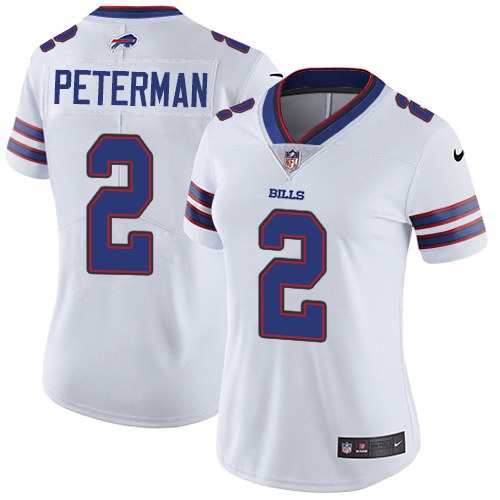 Nike Bills 2 Nathan Peterman White Women Vapor Untouchable Limited Jersey