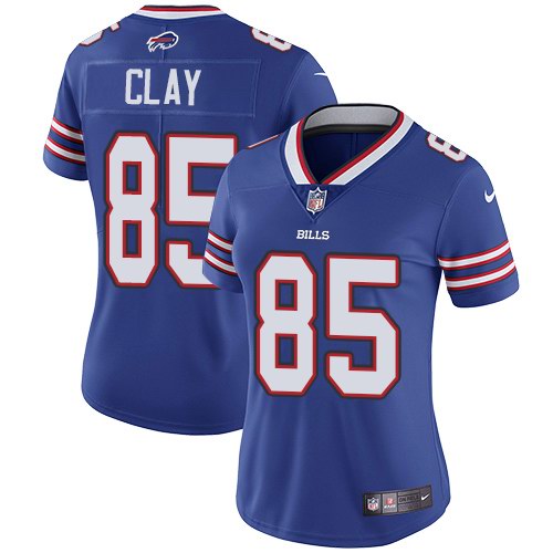 Nike Bills 85 Charles Clay Royal Women Vapor Untouchable Limited Jersey