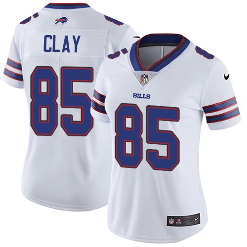 Nike Bills 85 Charles Clay White Women Vapor Untouchable Limited Jersey