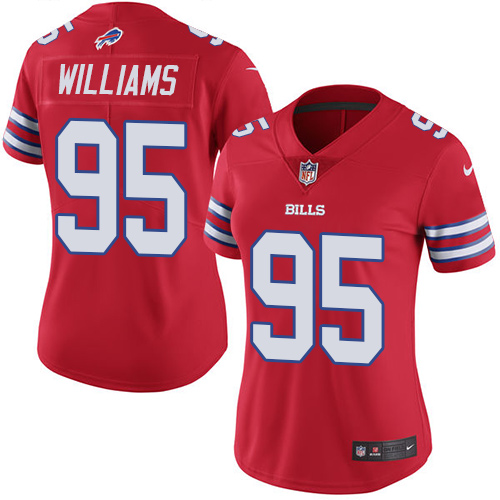 Nike Bills 95 Kyle Williams Red Women Color Rush Limited Jersey