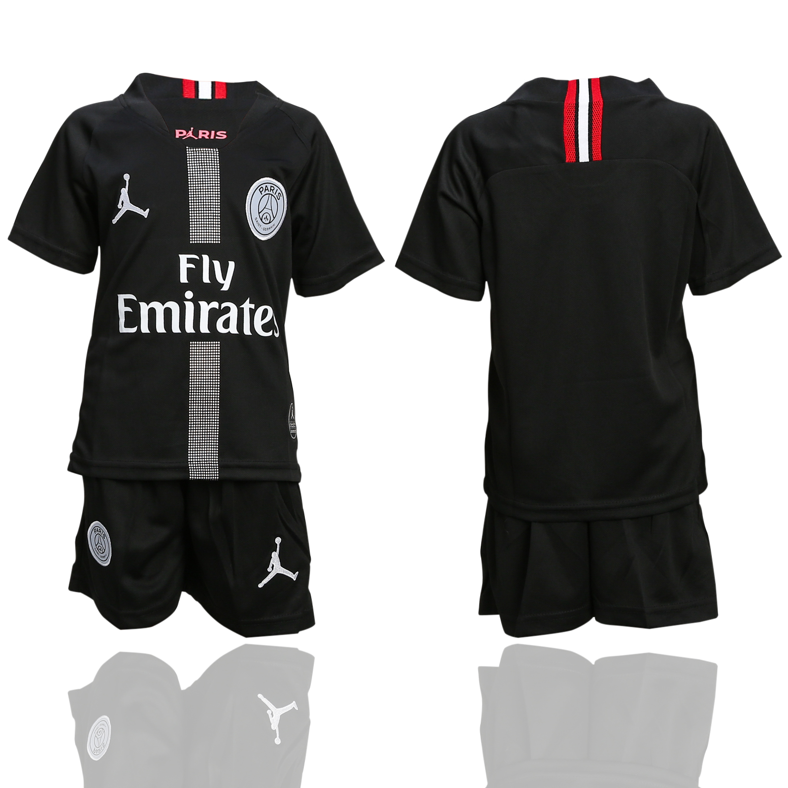 2018-19 Paris Saint-Germain Jordan Champions League Black Youth Soccer Jersey