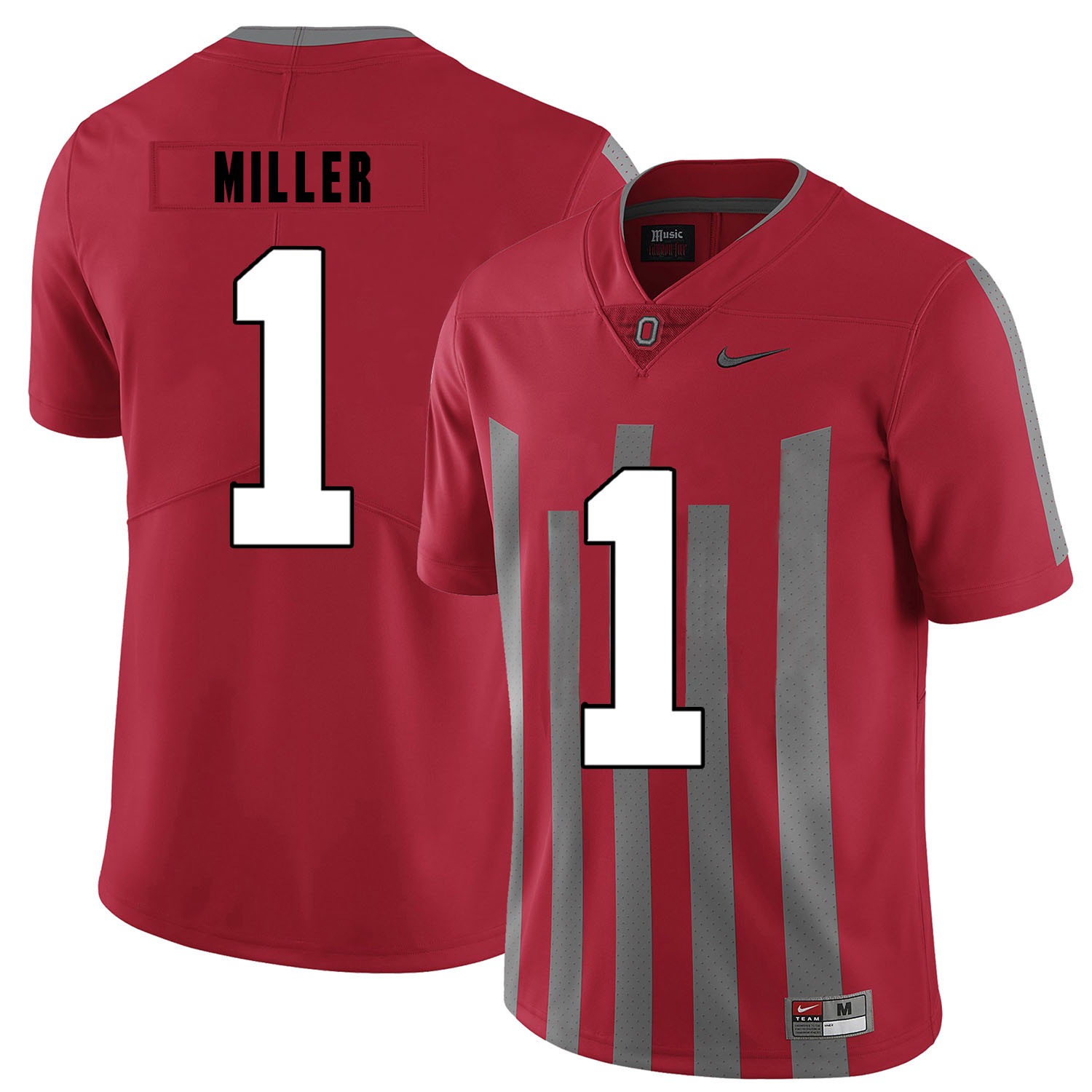 Ohio State Buckeyes 1 Braxton Miller Red Elite Nike College Football Jersey