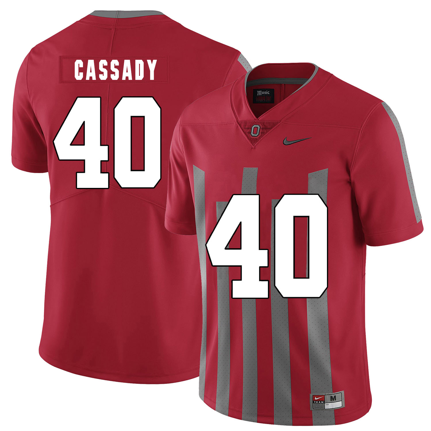 Ohio State Buckeyes 40 Howard Cassady Red Elite Nike College Football Jersey