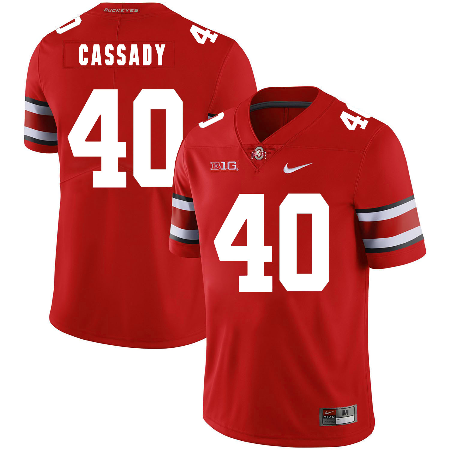 Ohio State Buckeyes 40 Howard Cassady Red Nike College Football Jersey