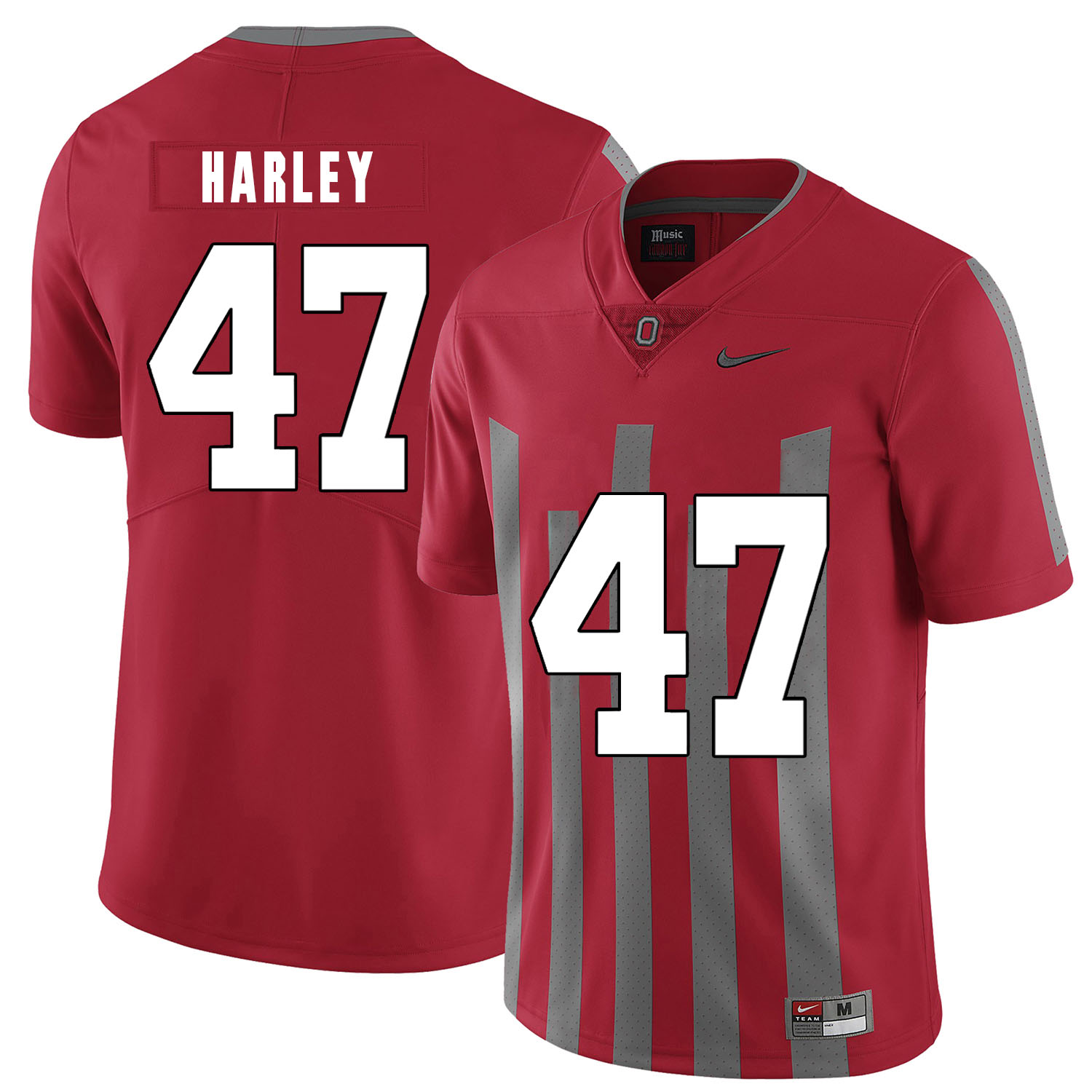 Ohio State Buckeyes 47 Chic Harley Red Elite Nike College Football Jersey
