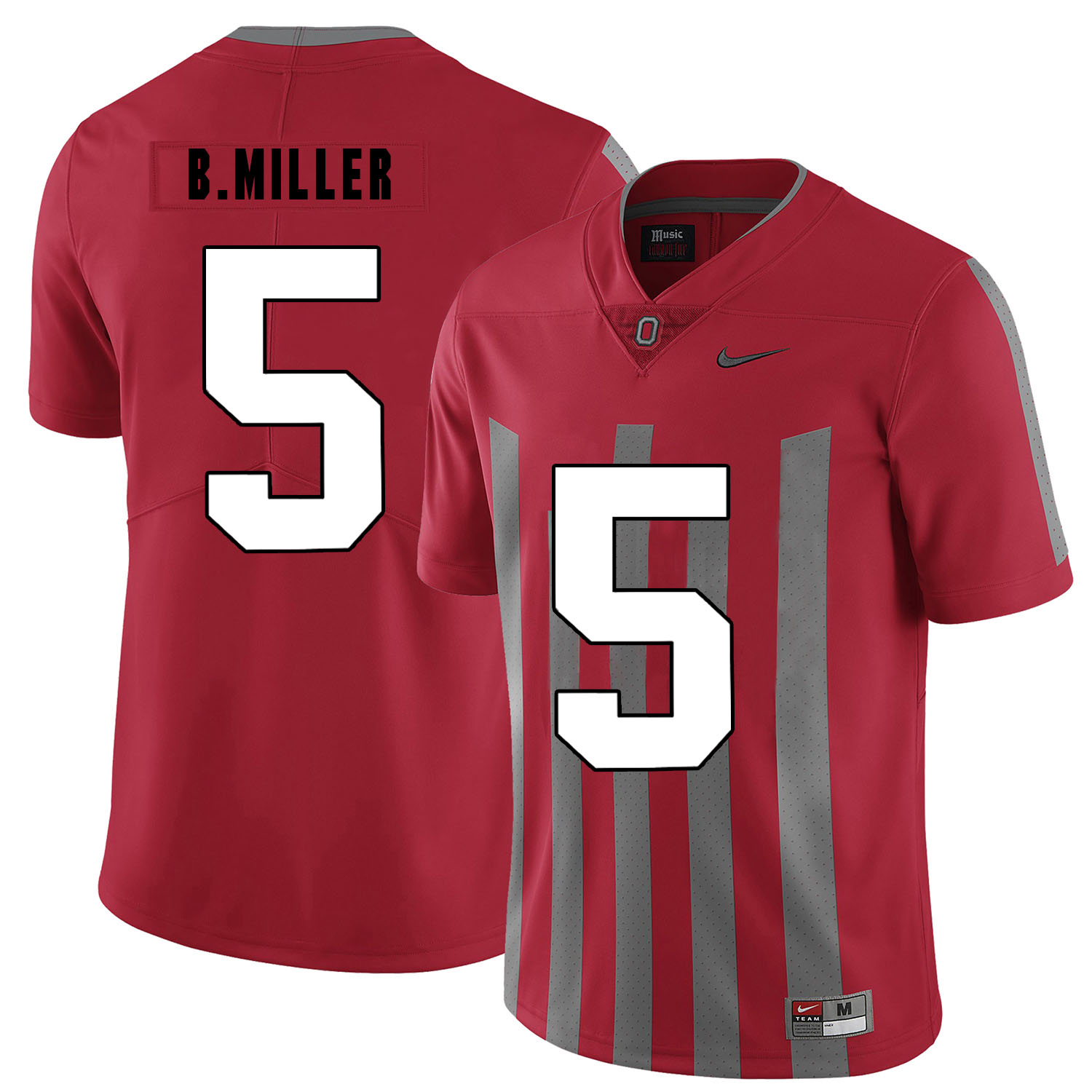 Ohio State Buckeyes 5 Braxton Miller Red Elite Nike College Football Jersey