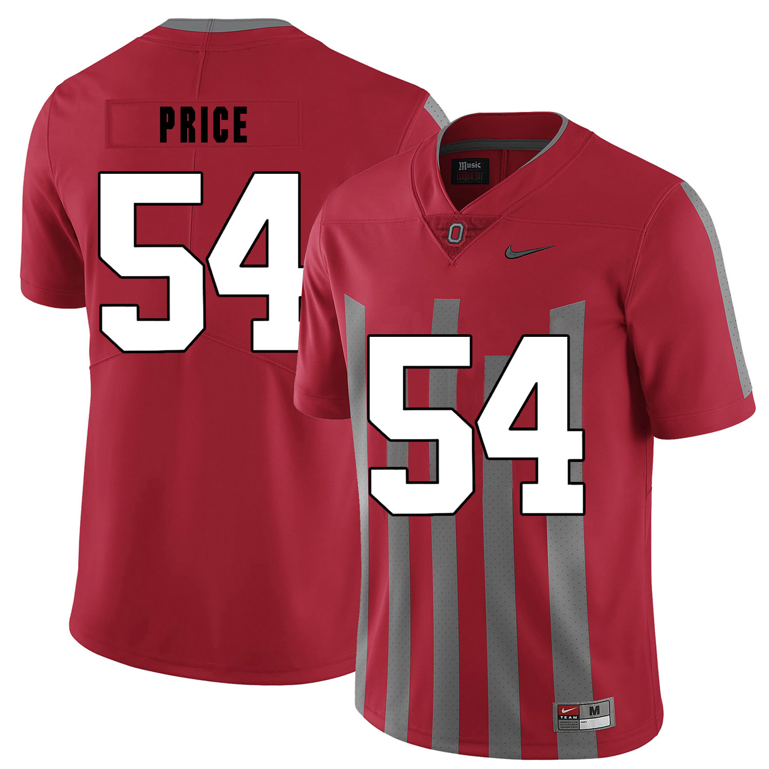 Ohio State Buckeyes 54 Billy Price Red Elite Nike College Football Jersey