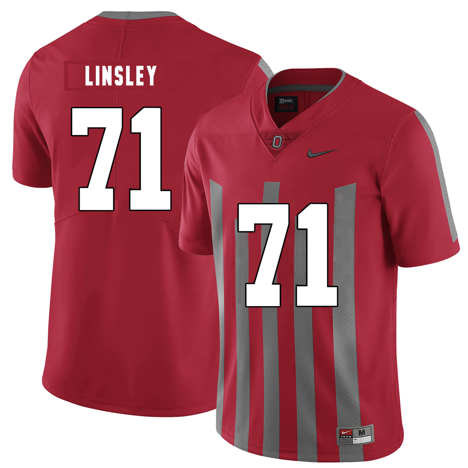 Ohio State Buckeyes 71 Corey Linsley Red Elite Nike College Football Jersey