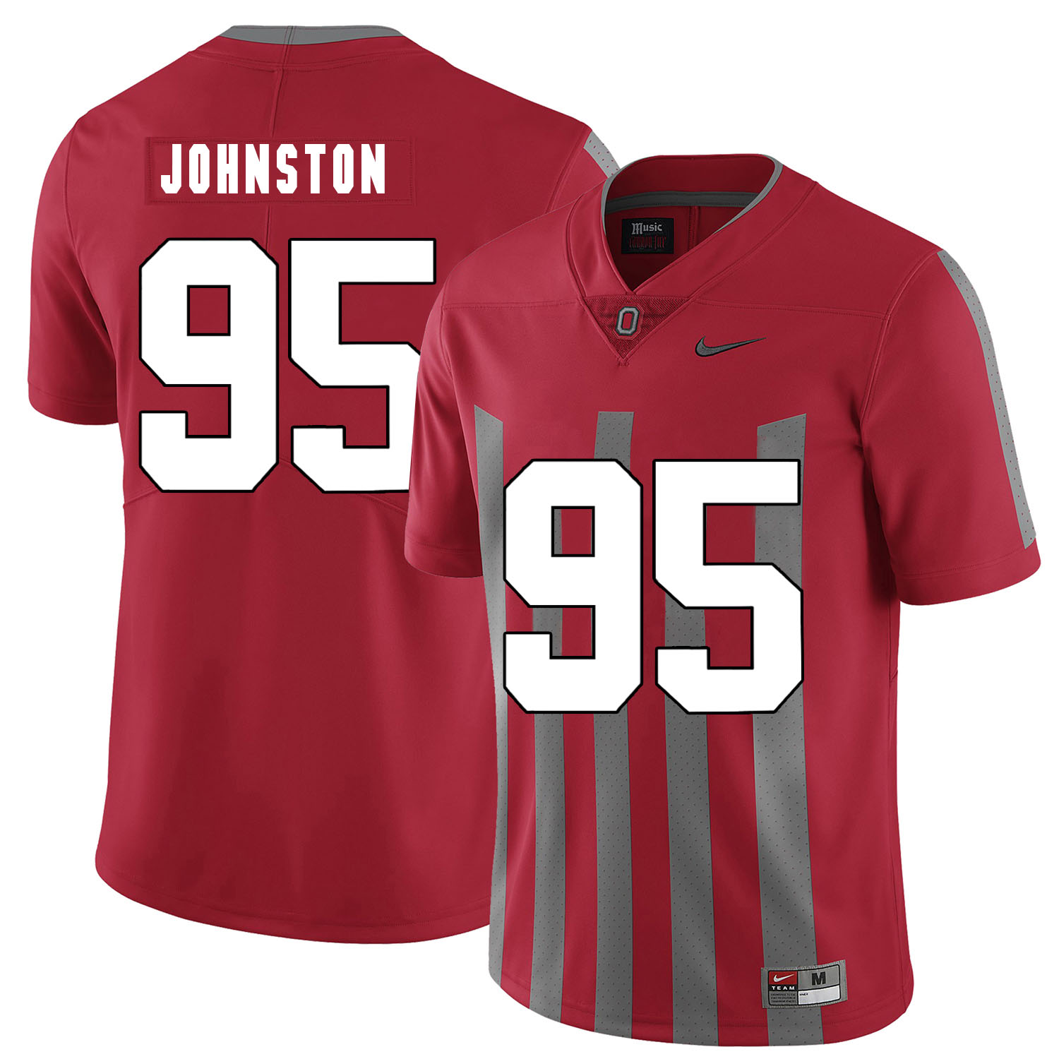 Ohio State Buckeyes 95 Cameron Johnston Red Elite Nike College Football Jersey