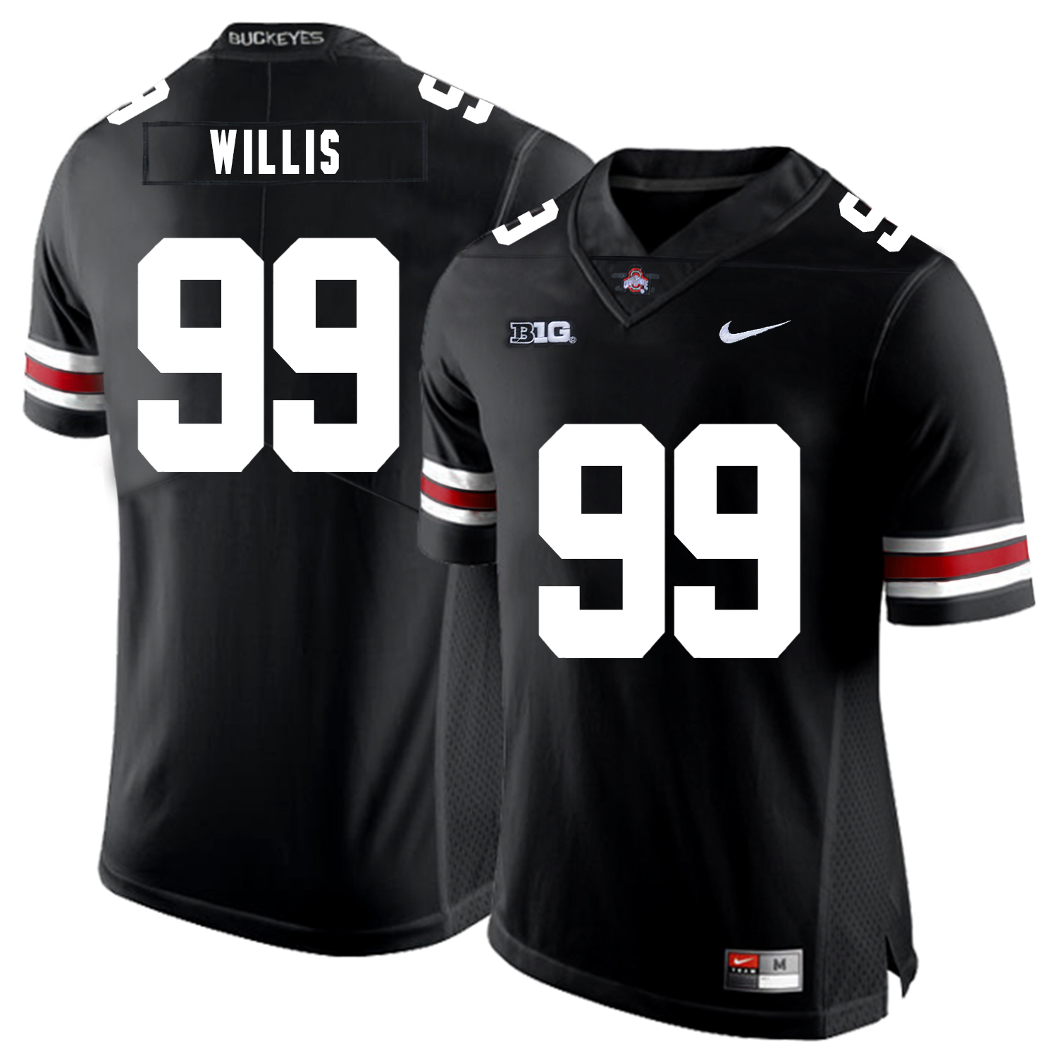 Ohio State Buckeyes 99 Bill Willis Black Nike College Football Jersey