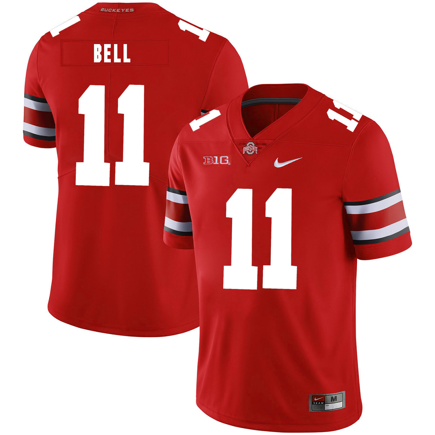 Ohio State Buckeyes 11 Vonn Bell Red Nike College Football Jersey - Click Image to Close