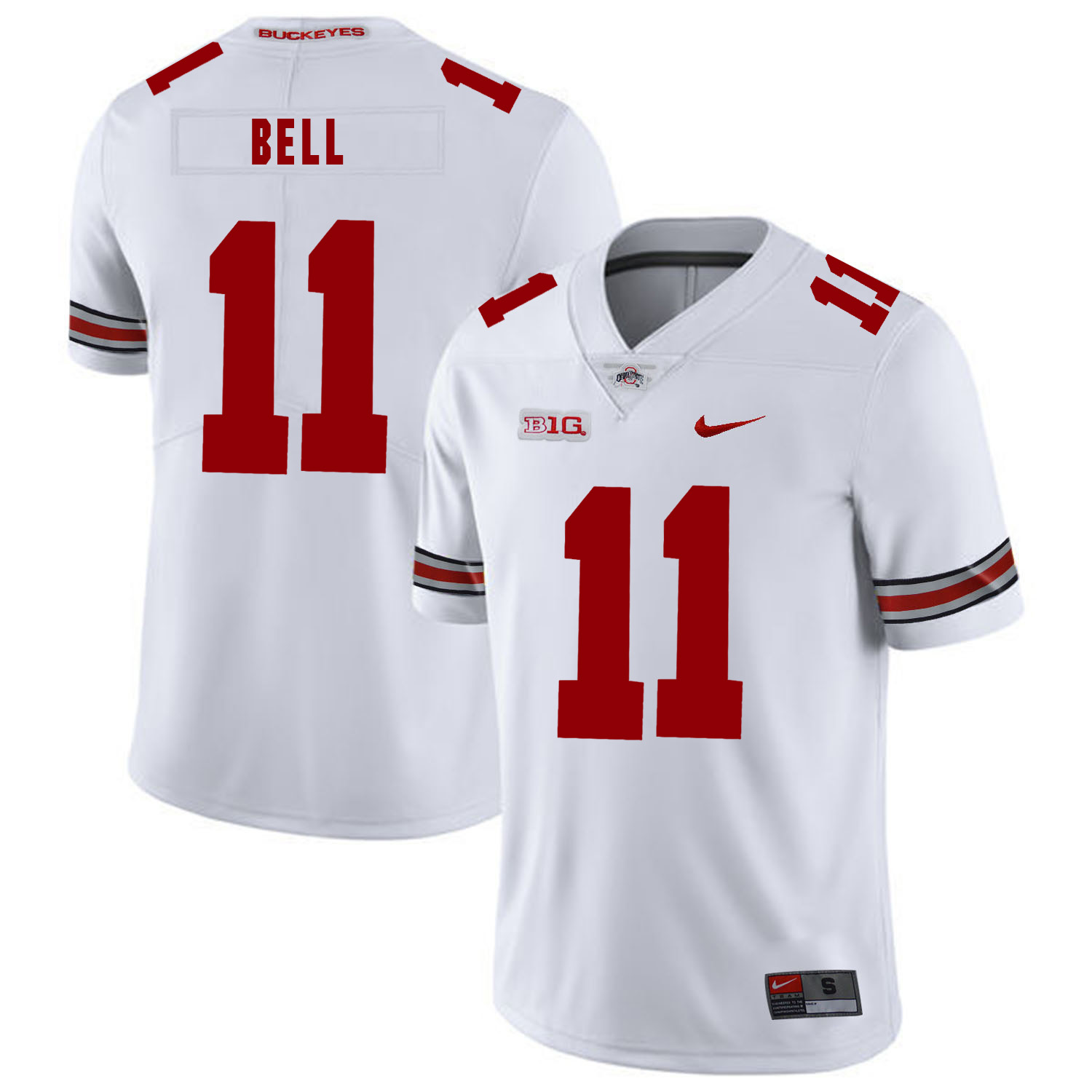 Ohio State Buckeyes 11 Vonn Bell White Nike College Football Jersey - Click Image to Close