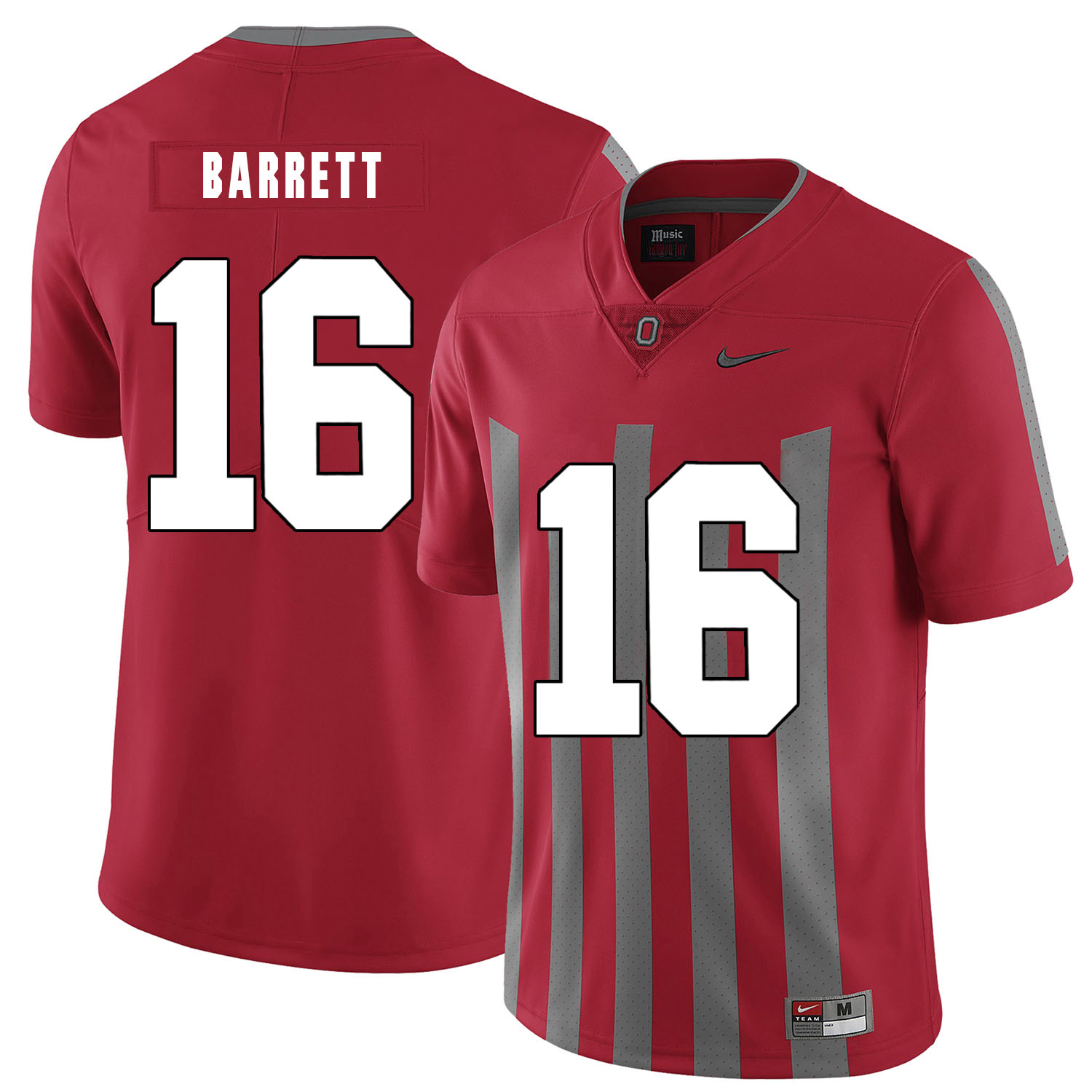 Ohio State Buckeyes 16 J.T. Barrett Red Elite Nike College Football Jersey