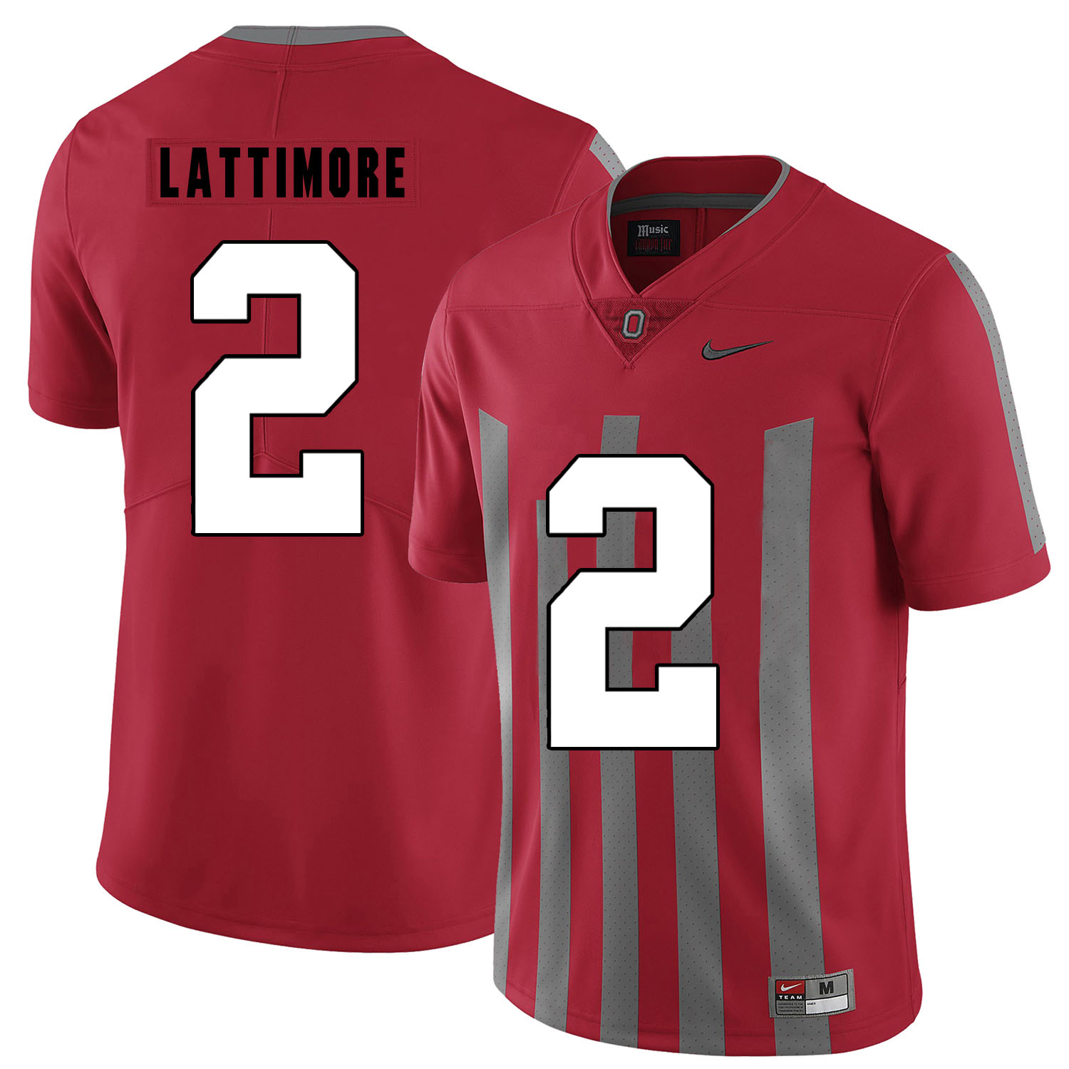 Ohio State Buckeyes 2 Marshon Lattimore Red Elite Nike College Football Jersey