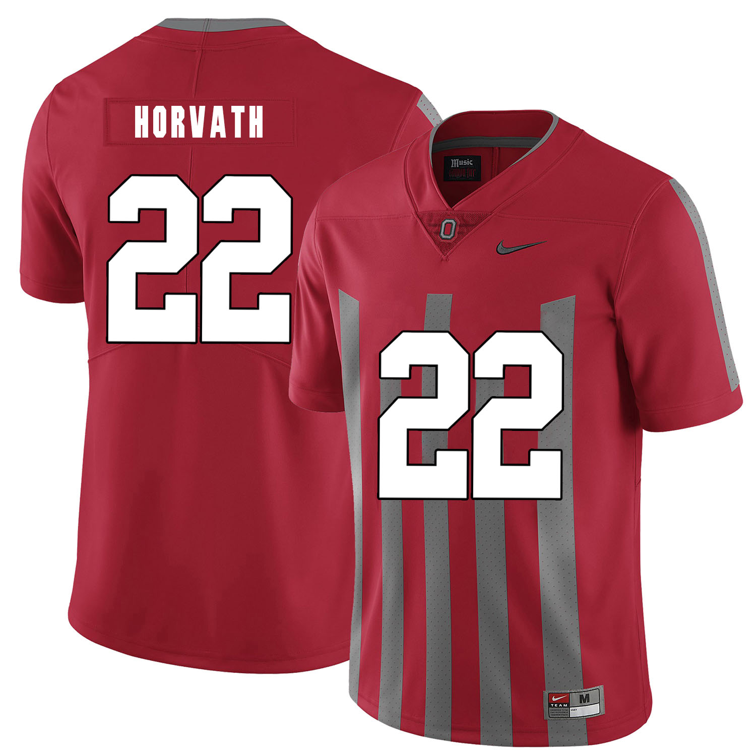 Ohio State Buckeyes 22 Les Horvath Red Elite Nike College Football Jersey
