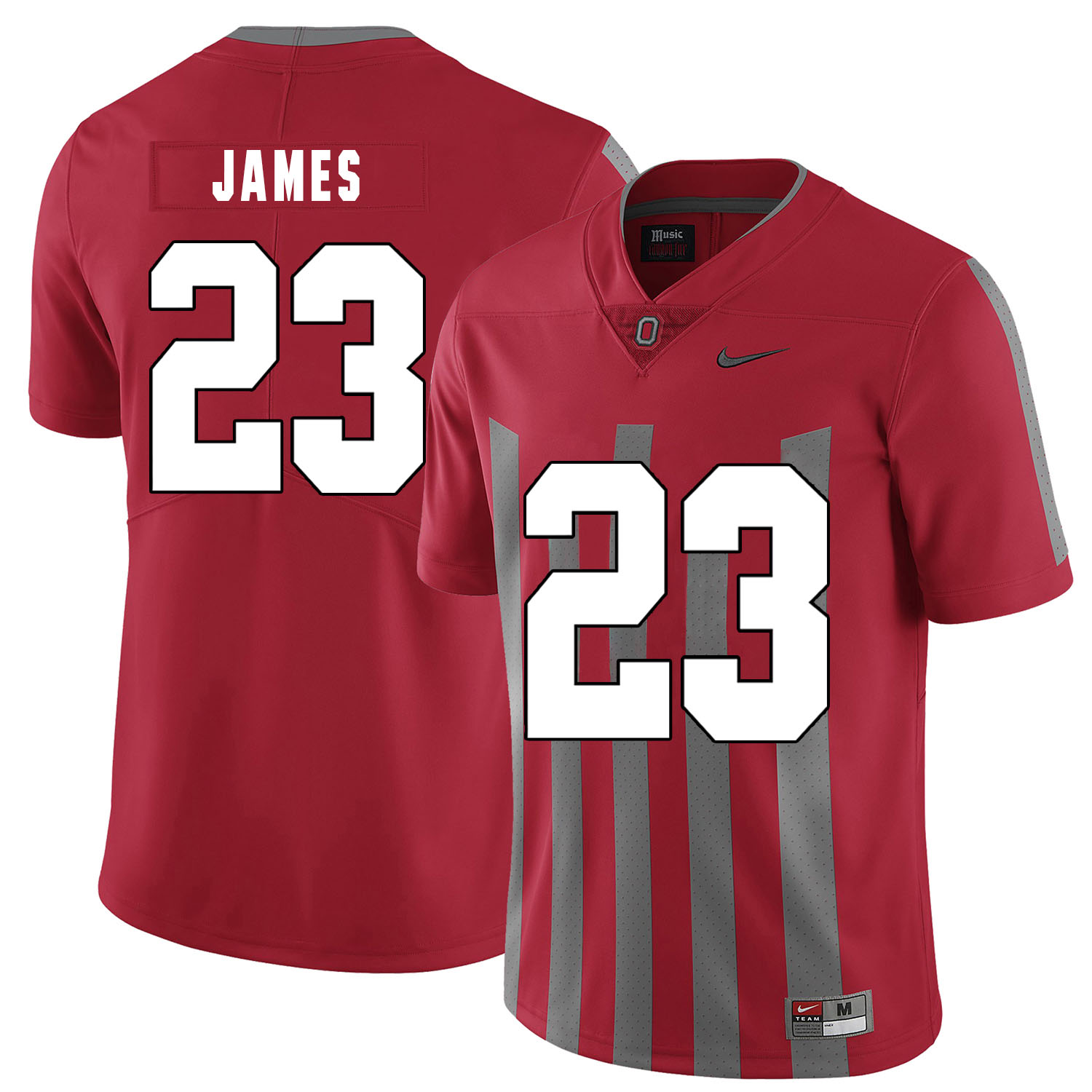 Ohio State Buckeyes 23 Lebron James Red Elite Nike College Football Jersey - Click Image to Close