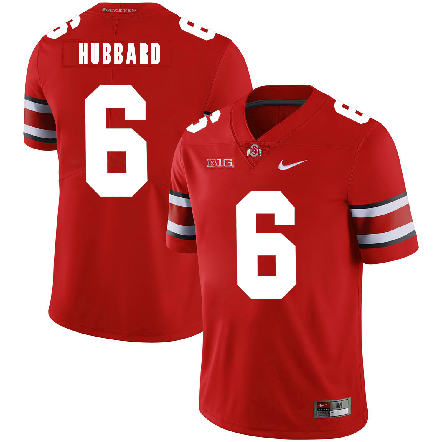 Ohio State Buckeyes 6 Sam Hubbard Red Nike College Football Jersey