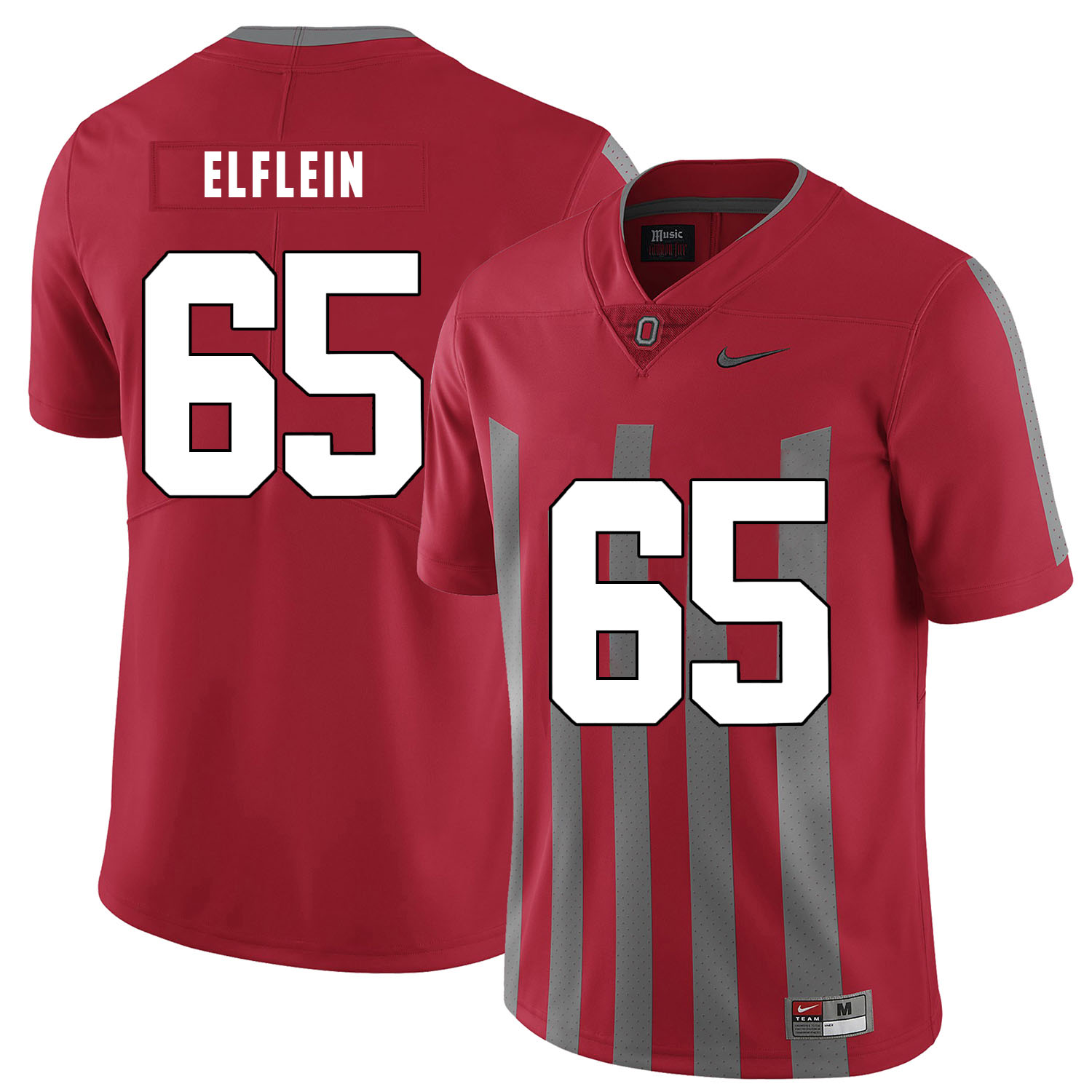Ohio State Buckeyes 65 Pat Elflein Red Elite Nike College Football Jersey