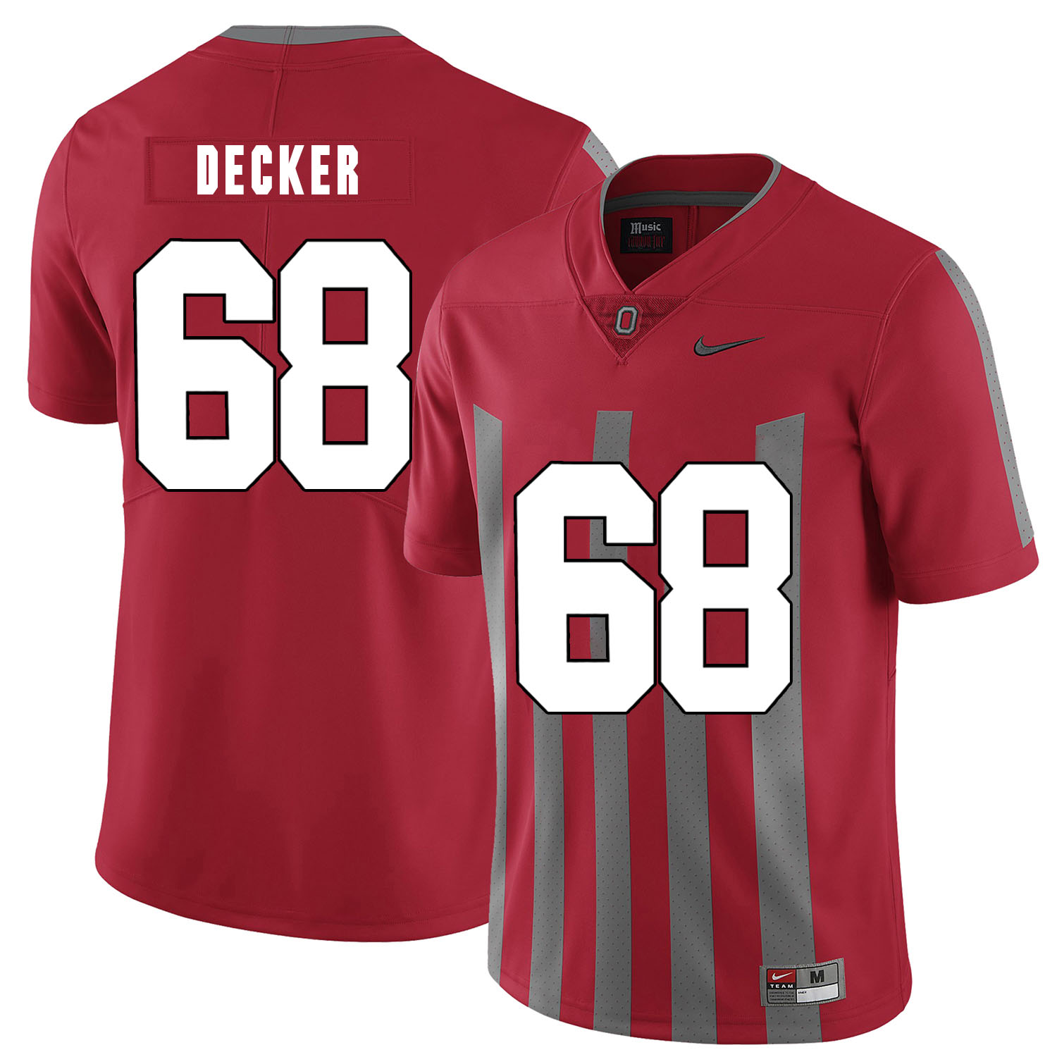 Ohio State Buckeyes 68 Taylor Decker Red Elite Nike College Football Jersey